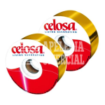 MERCERIA LISTON CELOSA METALICO LISO #9 C. ORO